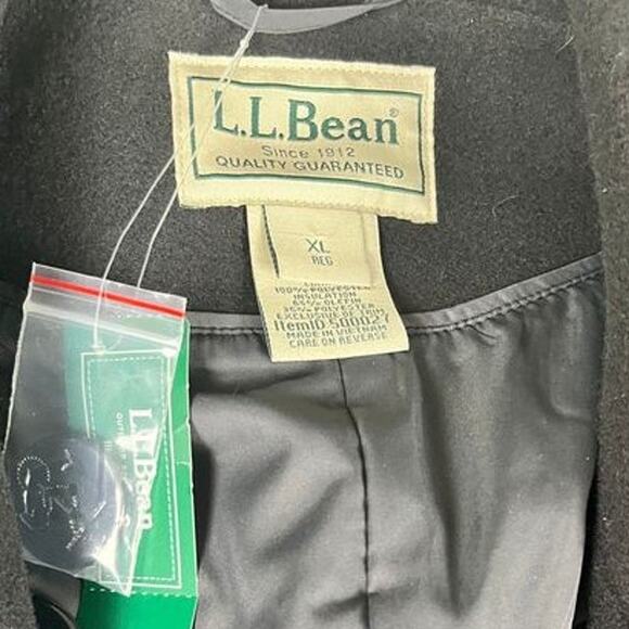 L.L.Bean Gray Double Breasted Peacoat Jacket Size XL Women's NWT - Picture 3 of 9